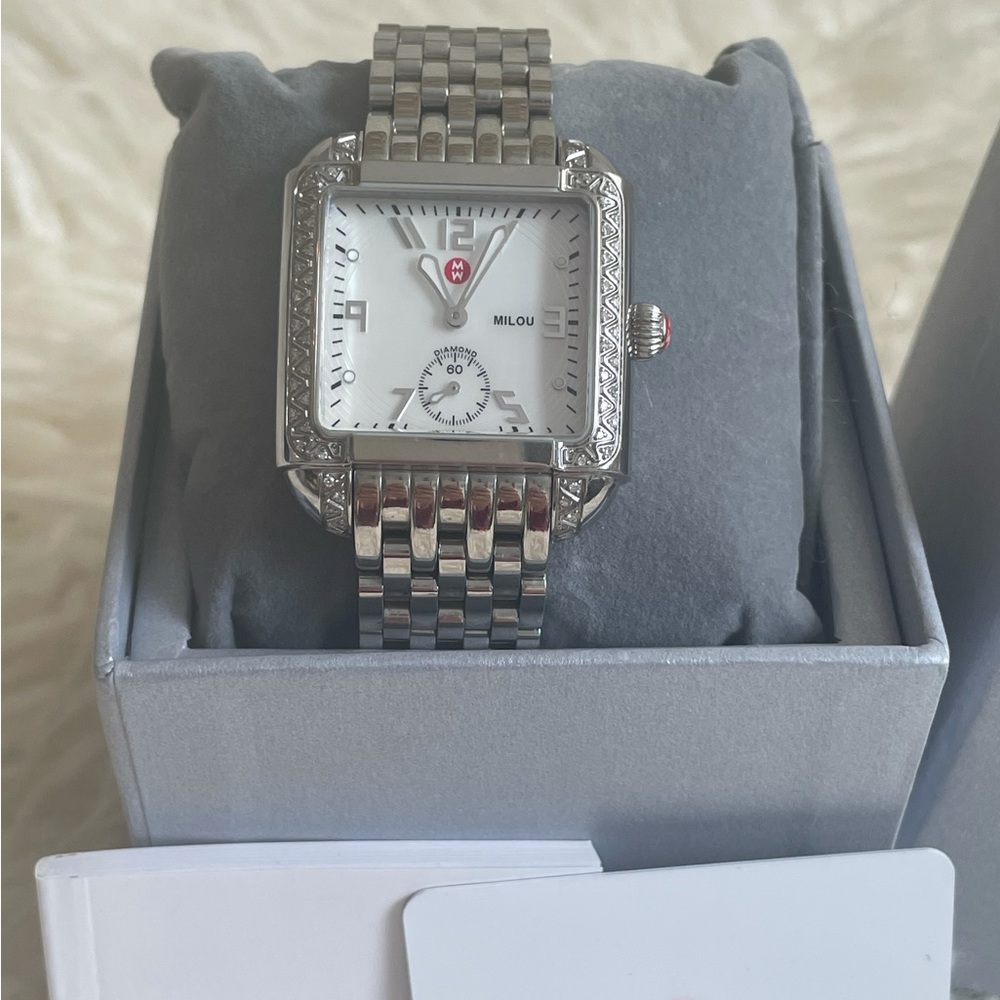 Michele Deco Diamond Watch with NEW Battery